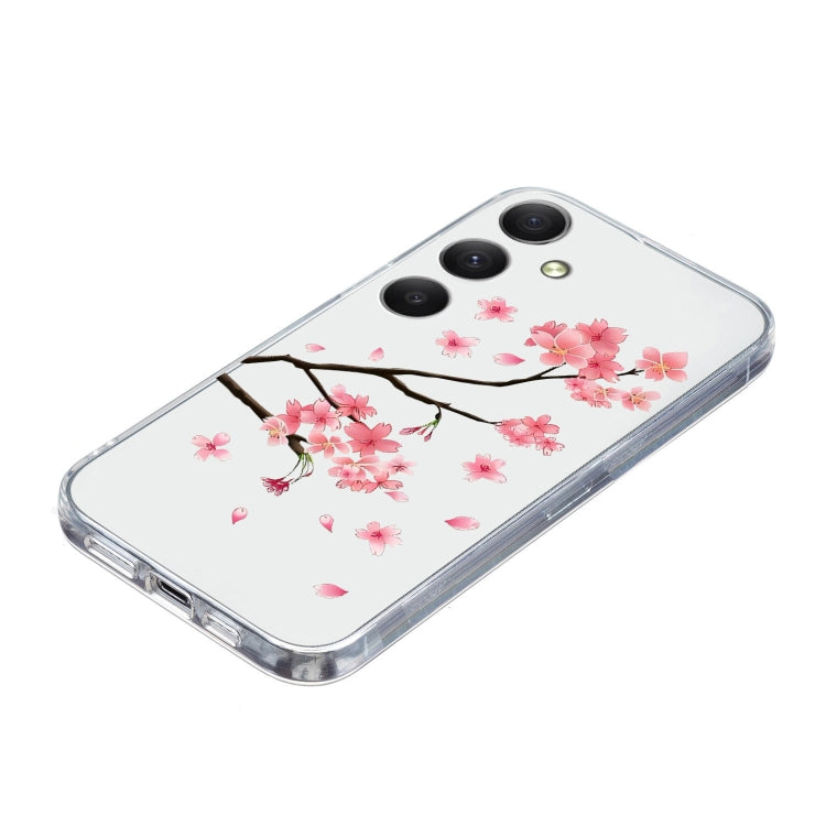 For Samsung Galaxy S25 5G Colorful Painting Pattern TPU Phone Case(Plum Blossom) by buy2fix