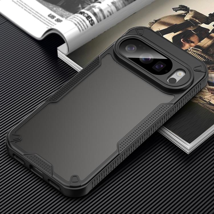 For Google Pixel 10 Pro Armor Glaze PC Hybrid TPU Phone Case(Black) - Google Cases by buy2fix | Online Shopping UK | buy2fix