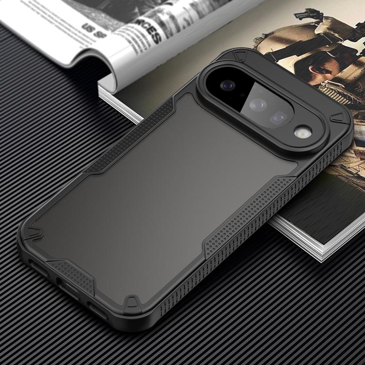 For Google Pixel 10 Armor Glaze PC Hybrid TPU Phone Case(Black) - Google Cases by buy2fix | Online Shopping UK | buy2fix
