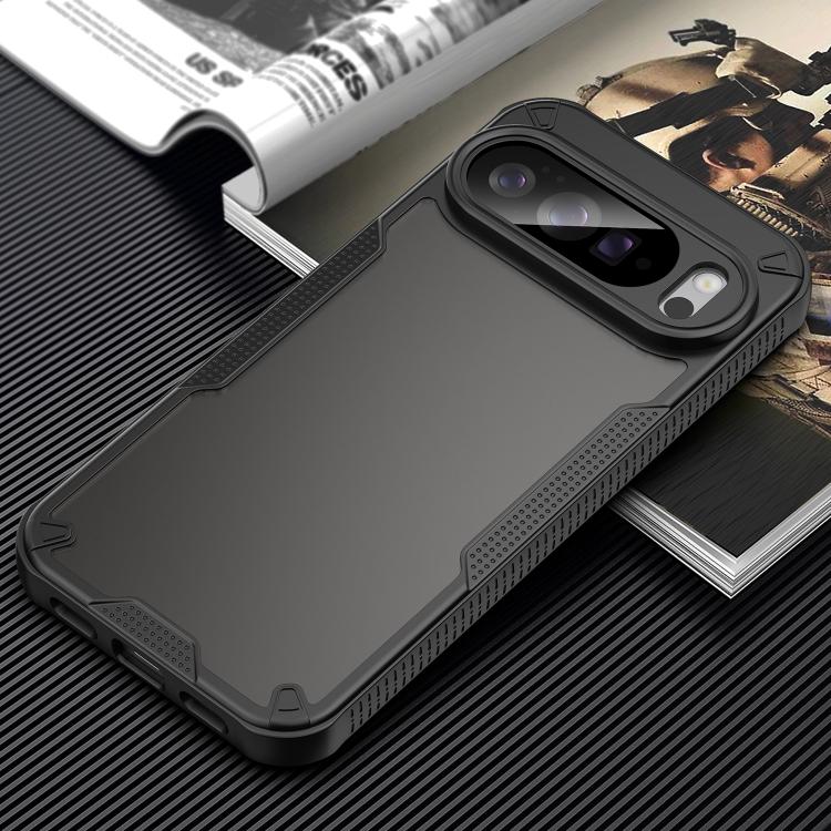 For Google Pixel 10 Pro XL Armor Glaze PC Hybrid TPU Phone Case(Black) - Google Cases by buy2fix | Online Shopping UK | buy2fix
