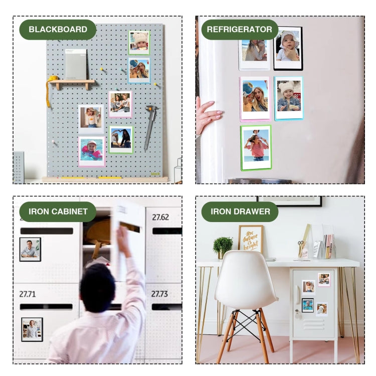 5pcs Magnetic Picture Photo Bag Album Frame, Size:7 inch(White) - by buy2fix | Online Shopping UK | buy2fix