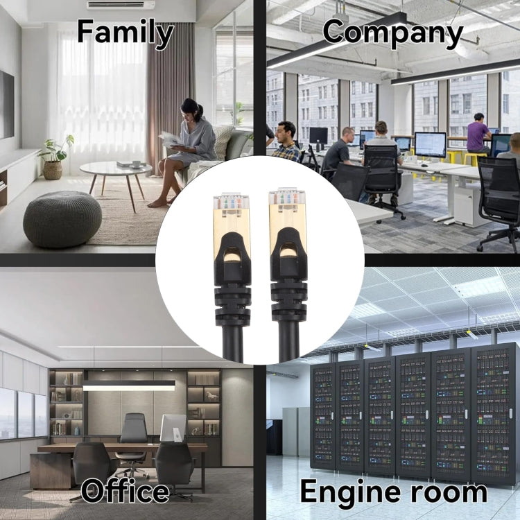 1m Gigabit Network Cat 8 Dual-shielded Cable by buy2fix