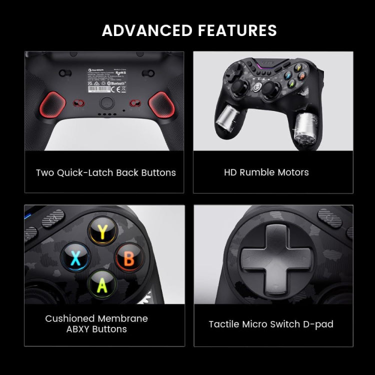 GameSir T3 Pro Nine-Tailed Fox Wireless Bluetooth Game Controller - Controller Gamepad by GameSir | Online Shopping UK | buy2fix
