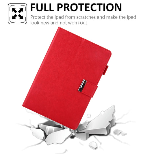 For iPad mini 6 / mini 2024 Hardware Buckle Deformation Holder Smart Leather Tablet Case(Red) - iPad mini 2024 Cases by buy2fix | Online Shopping UK | buy2fix