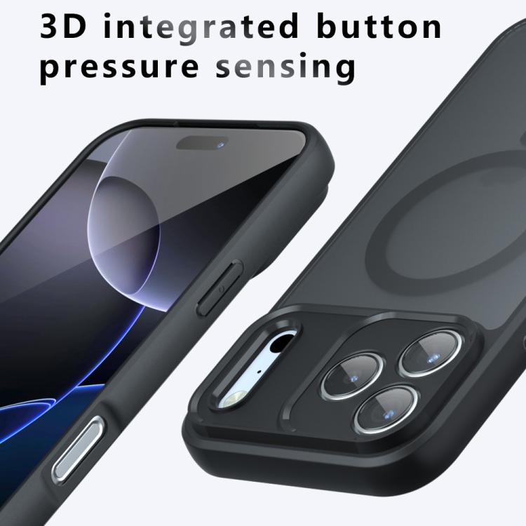 For iPhone Air Armor MagSafe PC Hybrid TPU Phone Case(Frosted Black) - iPhone Air Cases by buy2fix | Online Shopping UK | buy2fix