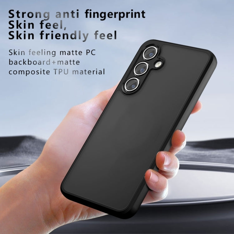 For Samsung Galaxy S25+ 5G Armor Precise Hole PC Hybrid TPU Phone Case(Transparent) by buy2fix