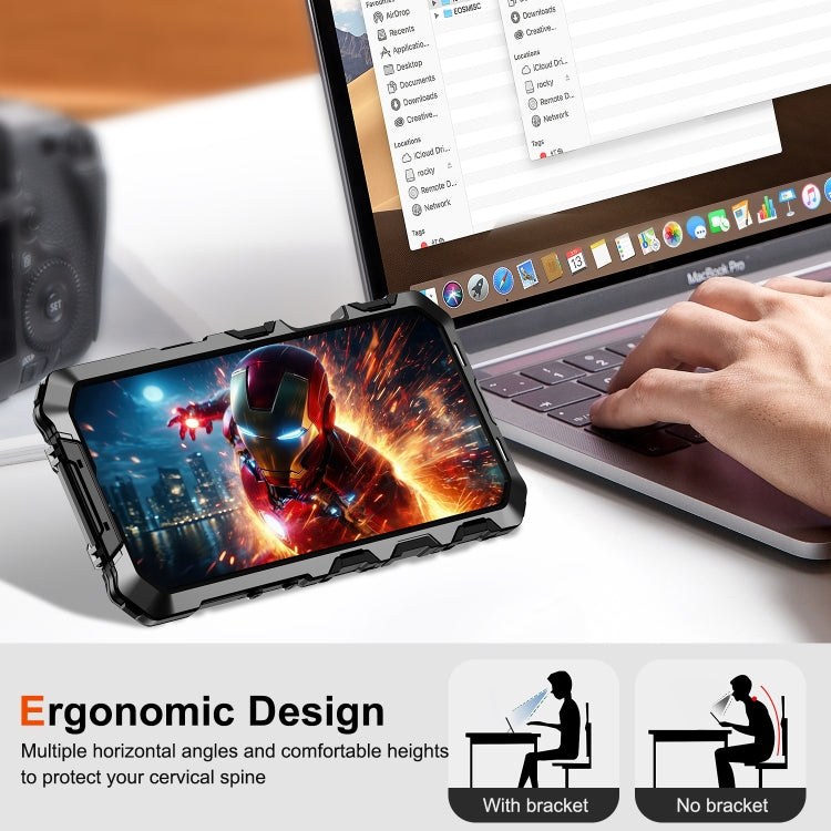 For iPhone 16 Pro R-JUST Life Waterproof Dustproof Shockproof Phone Case(Black) by R-JUST