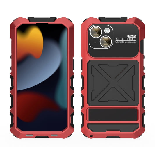 For iPhone 15 Plus R-JUST Life Waterproof Dustproof Shockproof Phone Case(Red) - iPhone 15 Plus Cases by R-JUST | Online Shopping UK | buy2fix