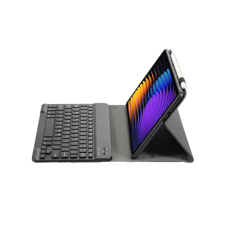 For Xiaomi Pad 7 / 7 Pro 11.2 inch A0N13 Ultra-thin Detachable Bluetooth Keyboard Leather Tablet Case(Black) by buy2fix