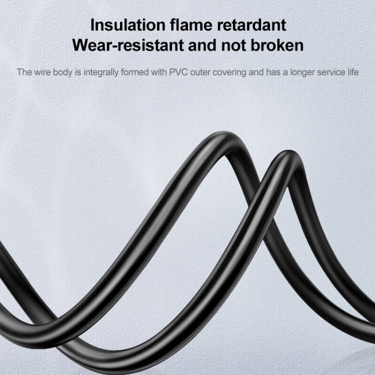 US Plug Computer PC Power Cord 3 Pin Cable, Length:5m(Black) by buy2fix