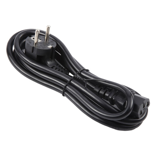 EU Plug Computer PC Power Cord 3 Pin Cable, Length:5m(Black) by buy2fix
