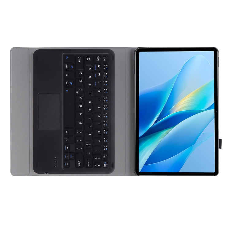 For vivo Pad Air / iQOO Pad 11.5 AV13-A TPU Ultra-thin Detachable Bluetooth Keyboard Leather Case with Touchpad(Black) by buy2fix