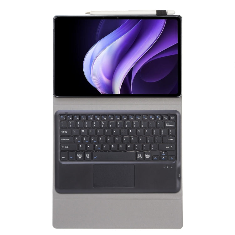 For vivo Pad3 12.1 inch AV10-A TPU Ultra-thin Detachable Bluetooth Keyboard Leather Case with Touchpad(Black) by buy2fix
