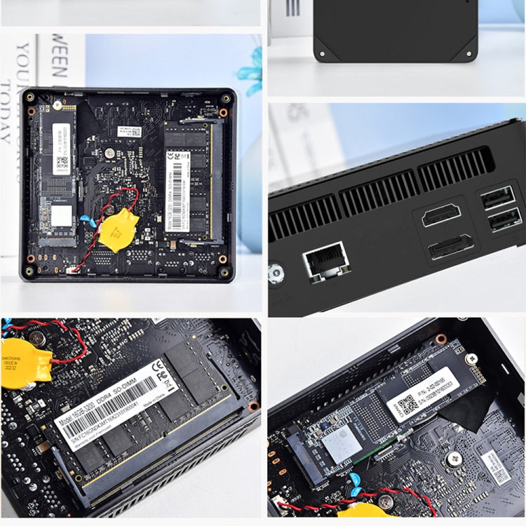 Jumper N100 II Mini PC, Intel 12th Generation Alder Lake-N N100 Quad-core 3.4GHz, RAM: 8GB, ROM: 256GB, Support HDMI(EU Plug) by jumper