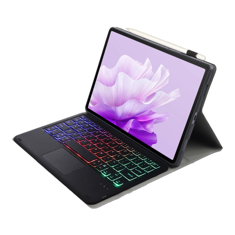 For Honor Pad X9 / X8 Pro 11.5 AH15-AS Ultra-thin Detachable Backlight Bluetooth Keyboard Leather Tablet Case with Touchpad(Black) by buy2fix