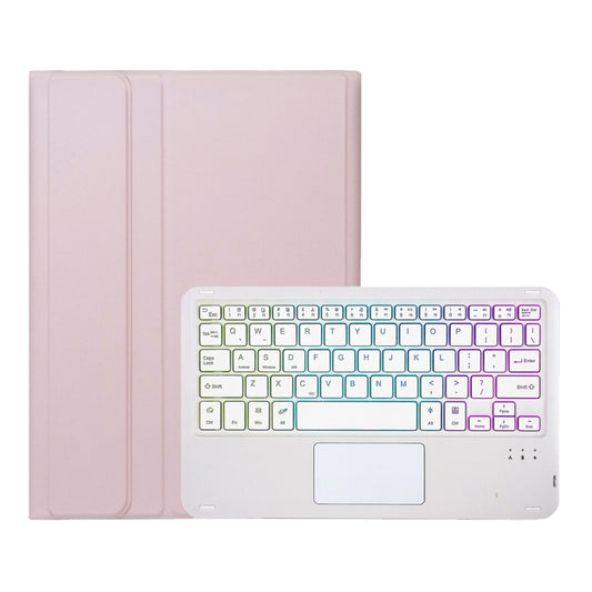 For Honor Pad X9 / X8 Pro 11.5 AH15-AS Ultra-thin Detachable Backlight Bluetooth Keyboard Leather Tablet Case with Touchpad(Pink White) by buy2fix
