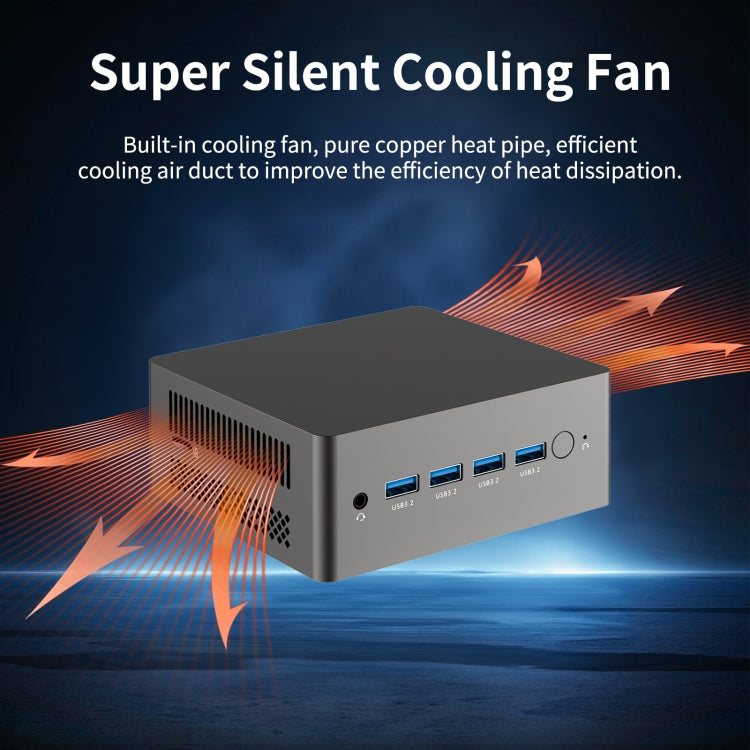 Jumper N305 Mini PC, Intel Alder Lake-N N305 Octa-core 3.8GHz, RAM: 16GB, ROM: 512GB(US Plug) by jumper