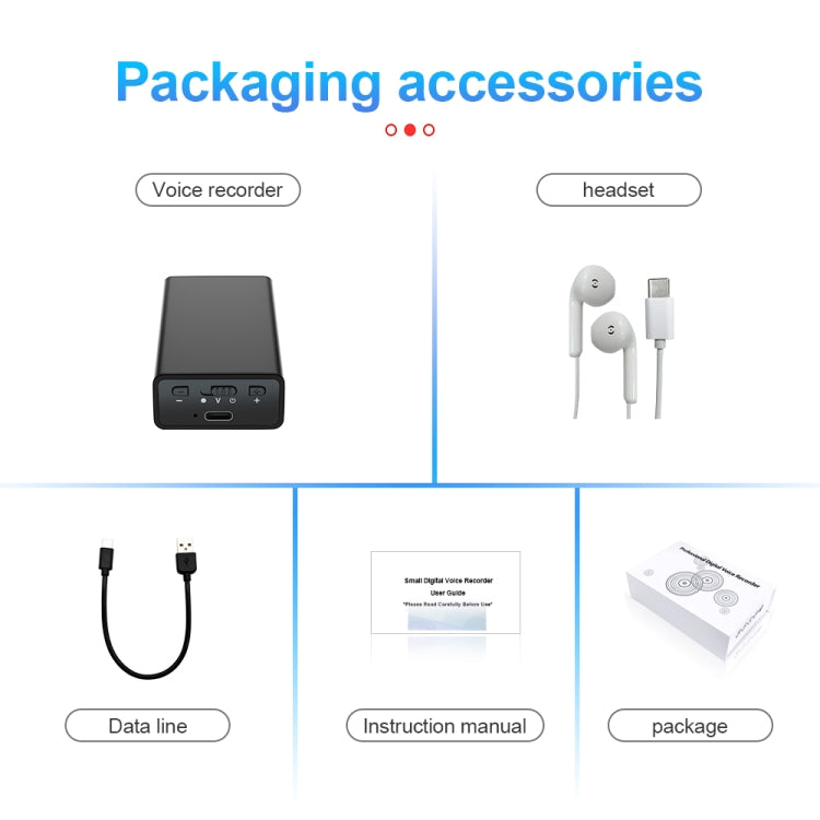 Q65 Long-lasting Magnetic Intelligent Voice Recording Pen, Memory:32GB(Black) by buy2fix