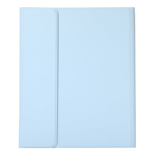 For Infinix Xpad 11 inch Candy Color Square Keys Bluetooth Keyboard Leather Case with Touchpad(Misty Blue) by buy2fix