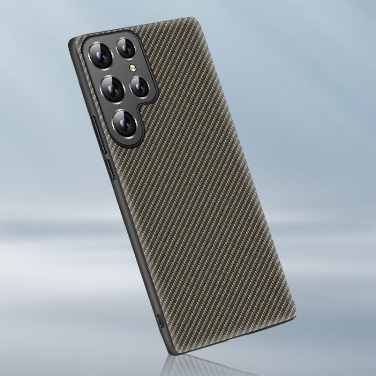 For Samsung Galaxy S25 5G Carbon Fiber Texture Printing Phone Case(Gold) by buy2fix