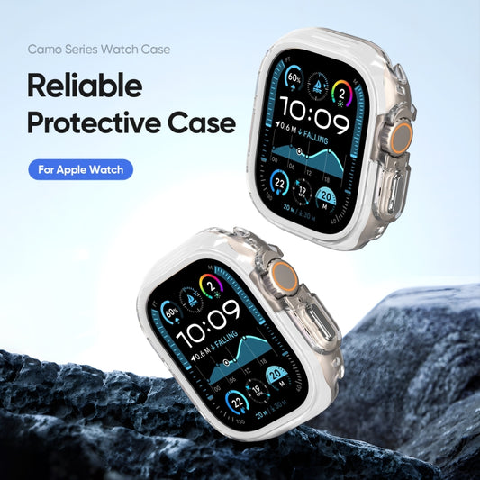 For Apple Watch Ultra 1 / 2 / 3 49mm DUX DUCIS Camo Series TPU Hybrid PC Watch Protective Case(White) by DUX DUCIS