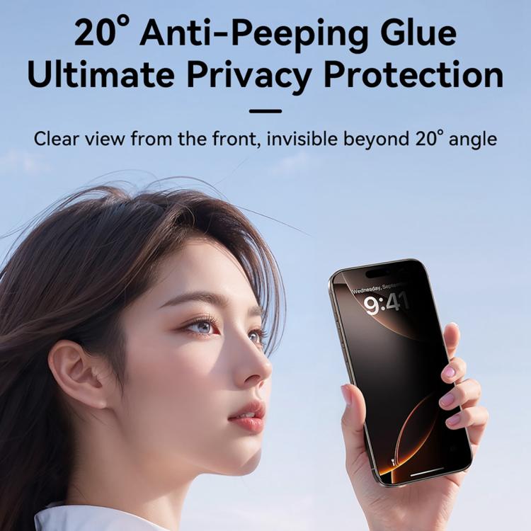 For iPhone 17 Pro JOYROOM Knight Series 2.5D Full Screen Privacy Tempered Film - iPhone 17 Pro Tempered Glass by JOYROOM | Online Shopping UK | buy2fix