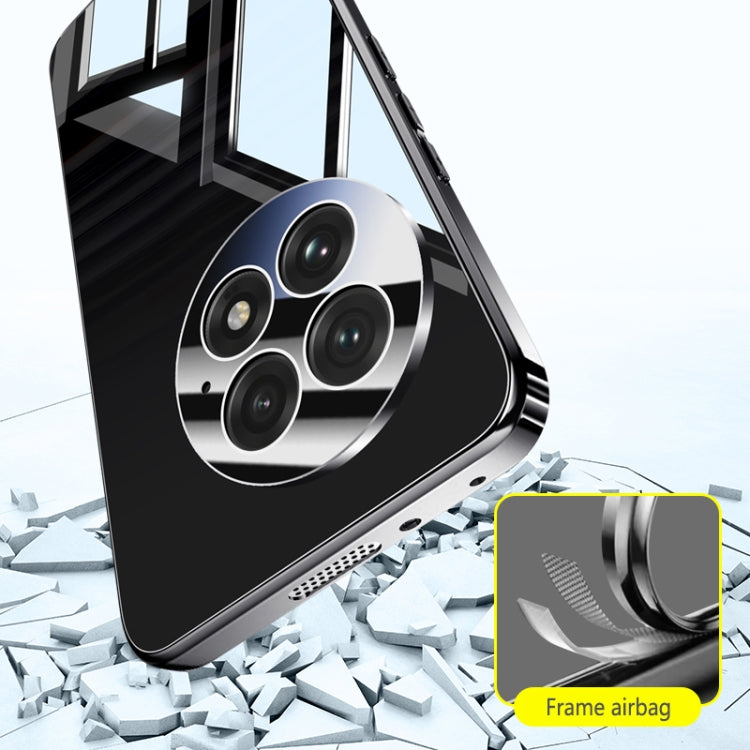 For OnePlus 13 Electroplating Ice Crystal Airbag Full Coverage Shockproof Phone Case(Black) by buy2fix