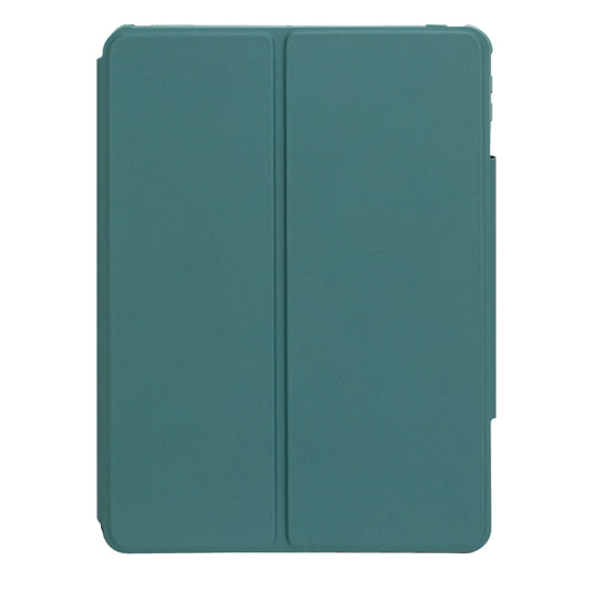 For iPad Pro 11 2024 L13-A 360 Rotation Acrylic Transparent Bluetooth Keyboard Leather Case With Touch Control(Green) - For iPad Pro by buy2fix | Online Shopping UK | buy2fix