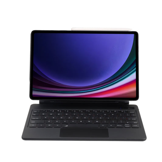For Samsung Galaxy Tab S10+ / S9 FE+ P810 Magnetic Bluetooth Keyboard Leather Tablet Case(Black) by buy2fix