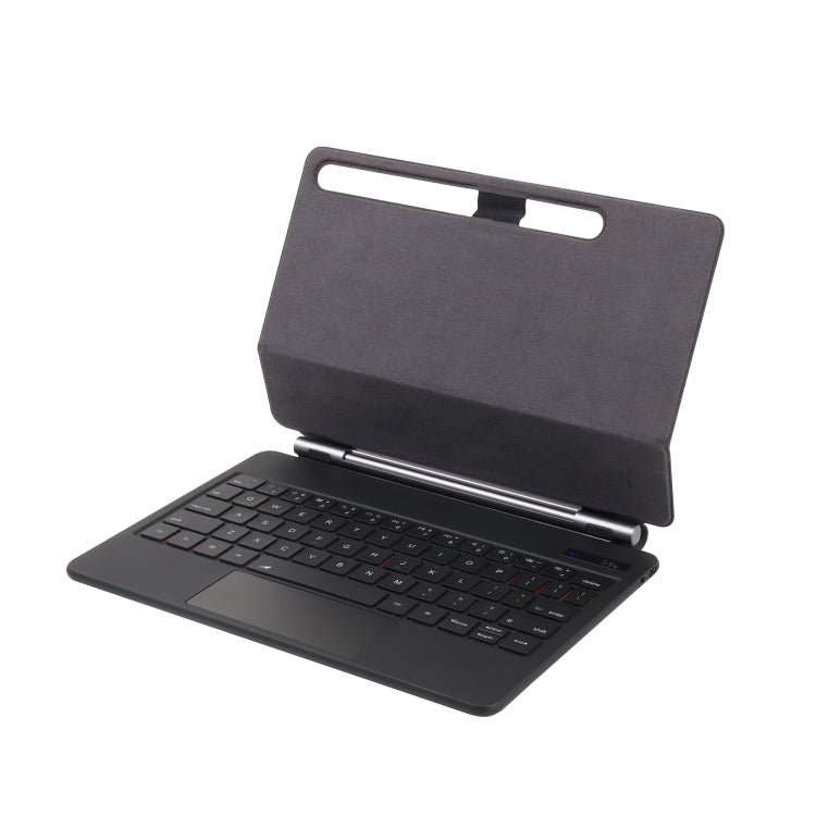For Samsung Galaxy Tab S10+ / S9 FE+ P810 Magnetic Bluetooth Keyboard Leather Tablet Case(Black) by buy2fix