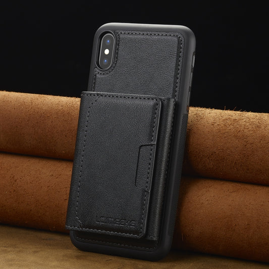 For iPhone XR LC.IMEEKE L5 Series Detachable RFID Card Bag Magsafe Phone Case(Black) - More iPhone Cases by LC.IMEEKE | Online Shopping UK | buy2fix