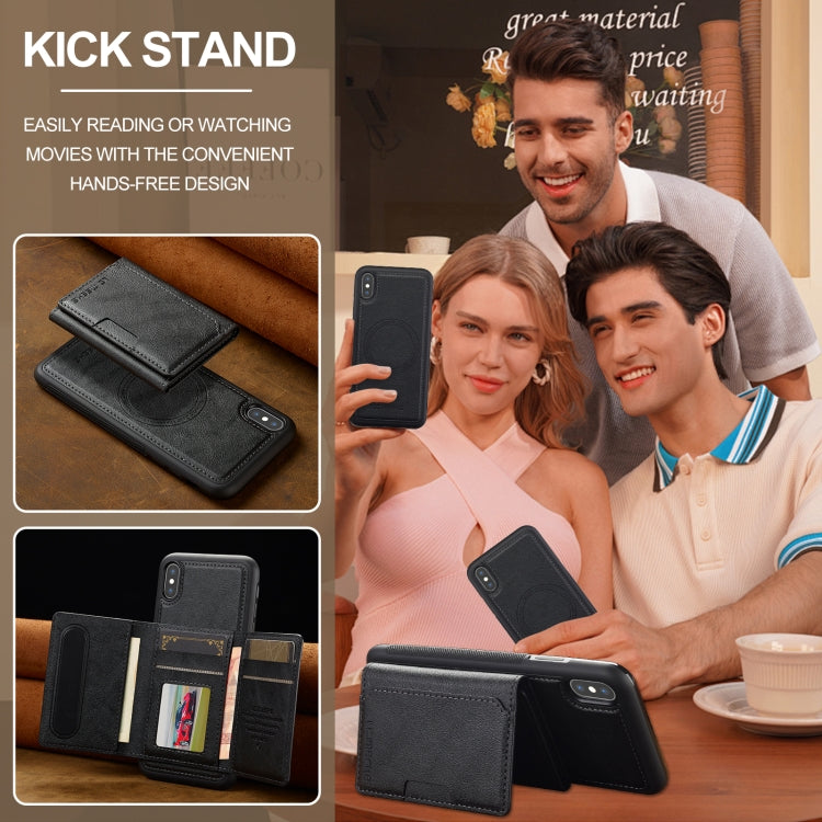 For iPhone XS Max LC.IMEEKE L5 Series Detachable RFID Card Bag Magsafe Phone Case(Black) - More iPhone Cases by LC.IMEEKE | Online Shopping UK | buy2fix