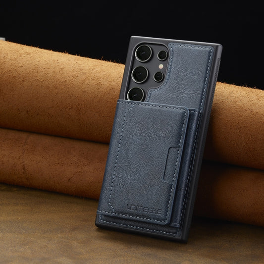 For Samsung Galaxy S23 Ultra 5G LC.IMEEKE L5 Series Detachable RFID Card Bag Magsafe Phone Case(Blue) - Galaxy S23 Ultra 5G Cases by LC.IMEEKE | Online Shopping UK | buy2fix