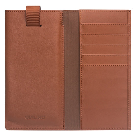 For iPhone 11 QIALINO Nappa Texture Top-grain Leather Horizontal Flip Wallet Case with Card Slots(Brown) by QIALINO