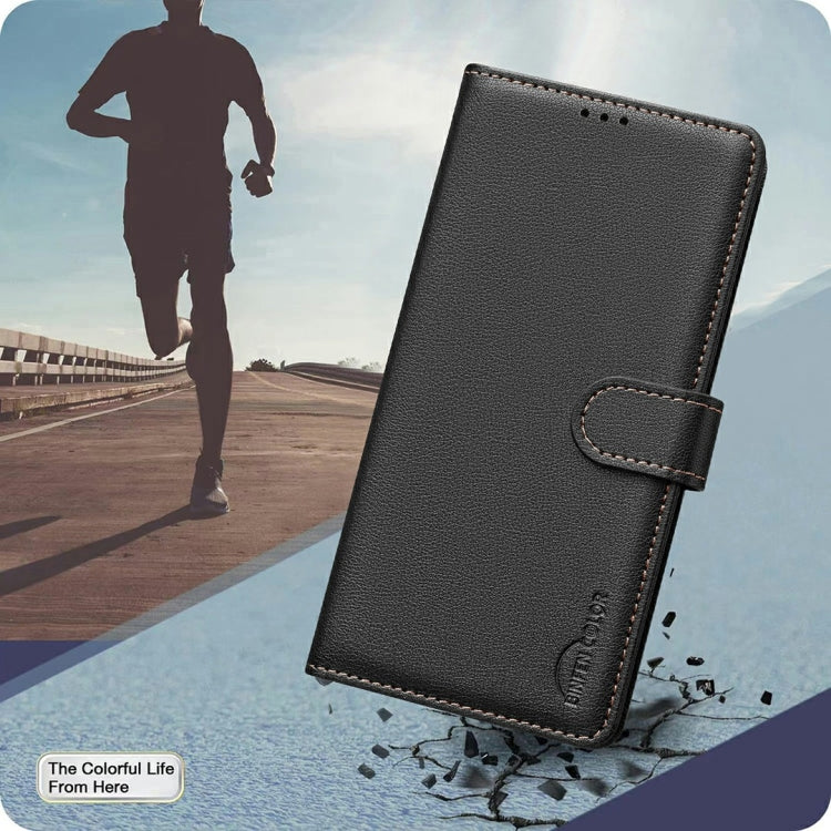 For OnePlus 13 Litchi Texture RFID Anti-theft Leather Phone Case(Black) by buy2fix