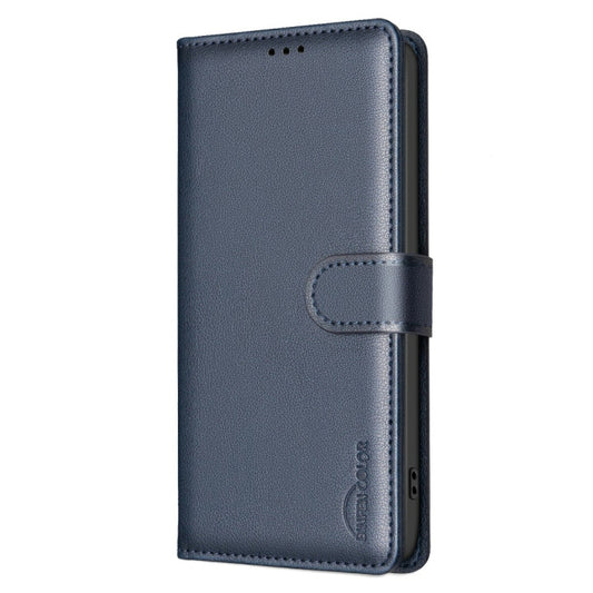 For OnePlus 13 Litchi Texture RFID Anti-theft Leather Phone Case(Blue) by buy2fix