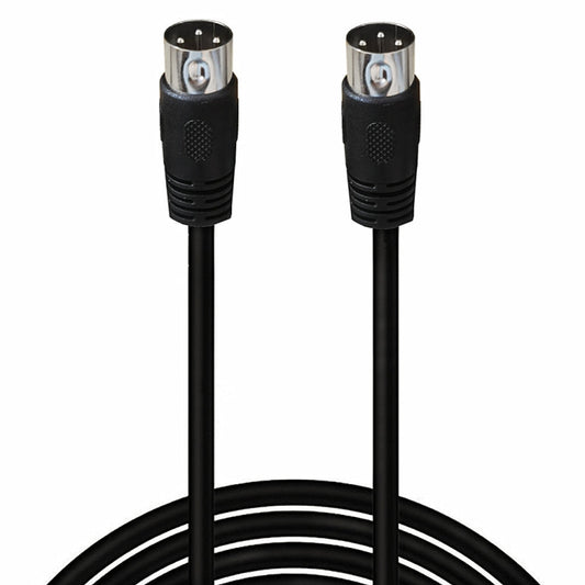 DIN Male to Male 3 Pin Signal Transmission for TV, DVD Player Adapter Cable, Length:3m(Black) by buy2fix