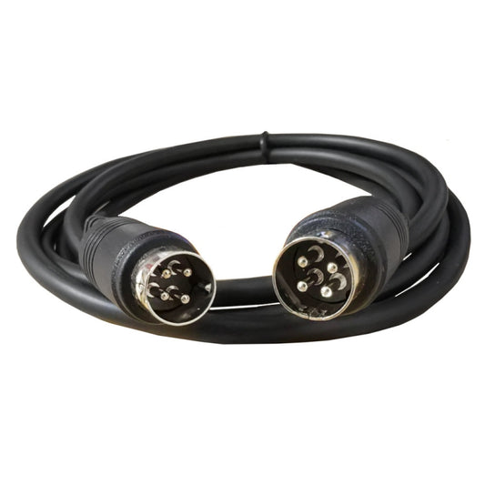 MD DIN 4 Pin Male to Male AC/DC Power Audio Adapter Cable, Length:3m(Black) by buy2fix