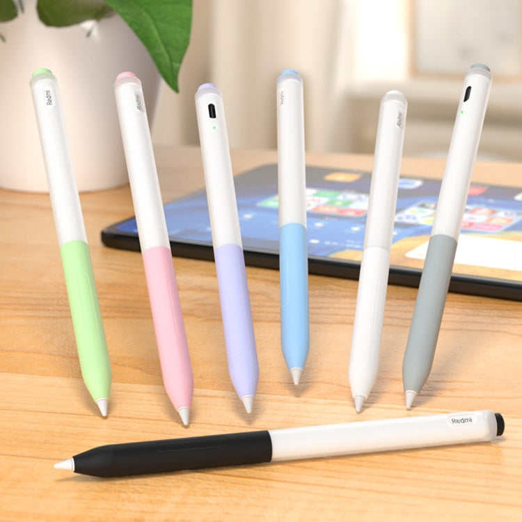 For Redmi Smart Pen 2pcs/Set Transparent Jelly Series Stylus Pen Silicone Protective Cover(Lavender Purple) - Pencil Accessories by buy2fix | Online Shopping UK | buy2fix