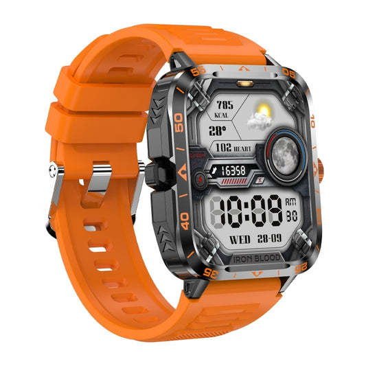 ZW59 1.95 inch BT Call Sports Smart Watch, Blood Oxygen / Heart Rate / Remote Photography(Orange) by buy2fix