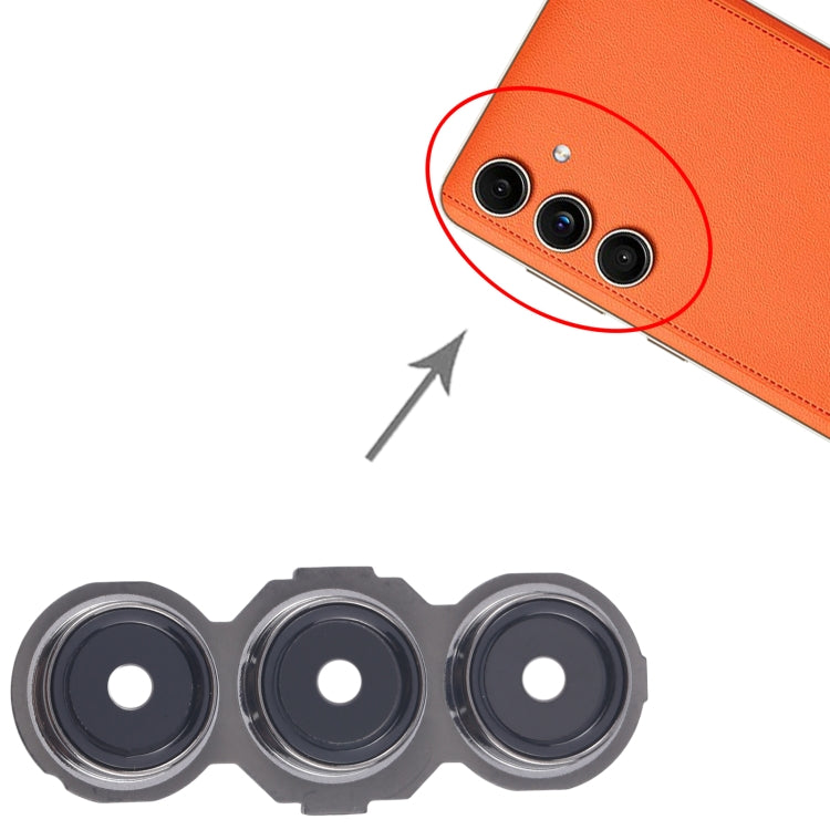 For Samsung Galaxy C55 SM-C556B 10pcs Rear Camera Lens Cover(Black) by buy2fix