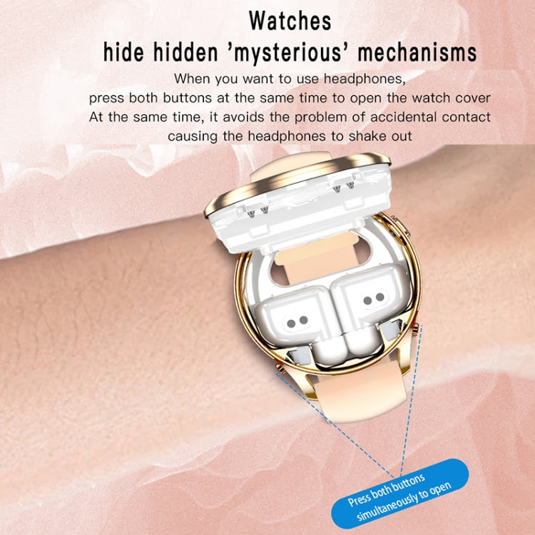 X17 mini 1.27 inch IP67 Waterproof 2 in 1 Bluetooth Earphone Smart Watch(Black) by buy2fix