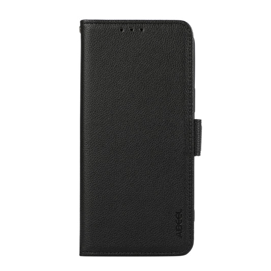 For OnePlus 13 ABEEL Side-Magnetic Litchi Pattern Leather RFID Phone Case(Black) by buy2fix