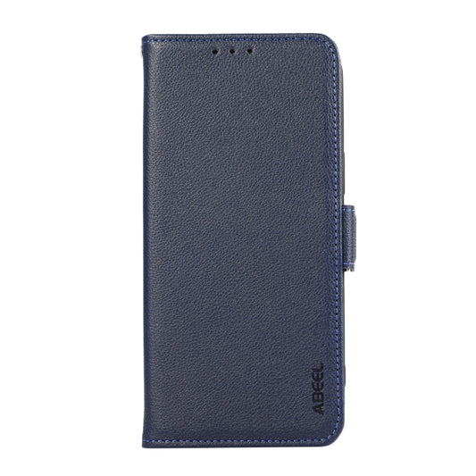 For OnePlus 13 ABEEL Side-Magnetic Litchi Pattern Leather RFID Phone Case(Blue) by buy2fix