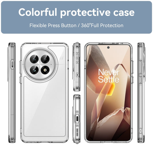 For OnePlus 13 Colorful Series Acrylic Hybrid TPU Phone Case(Transparent) by buy2fix