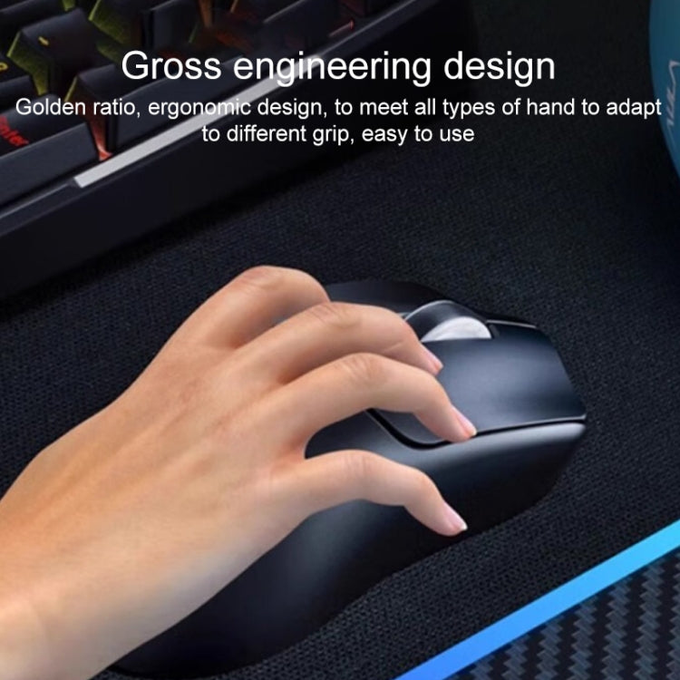 AULA SC580 10000DPI Wired/2.4G/Bluetooth Three Model Gaming Wireless Mouse(Black) by AULA