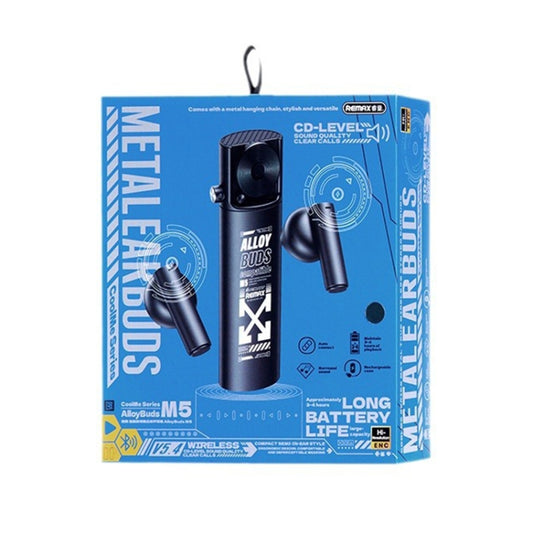 REMAX AlloyBuds M5 Metal CD Level Stereo Wireless Bluetooth Earphone(Tarnish) - Bluetooth Earphone by REMAX | Online Shopping UK | buy2fix