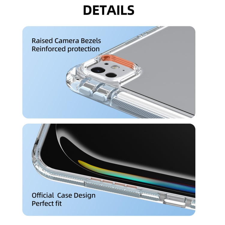 For iPad Air 13 2024 / 2025 mutural Y-Shape Deformation Leather Tablet Case(Pink) by Mutural