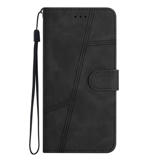 For OnePlus 13 Skin-feel Stitching Leather Phone Case(Black) by buy2fix