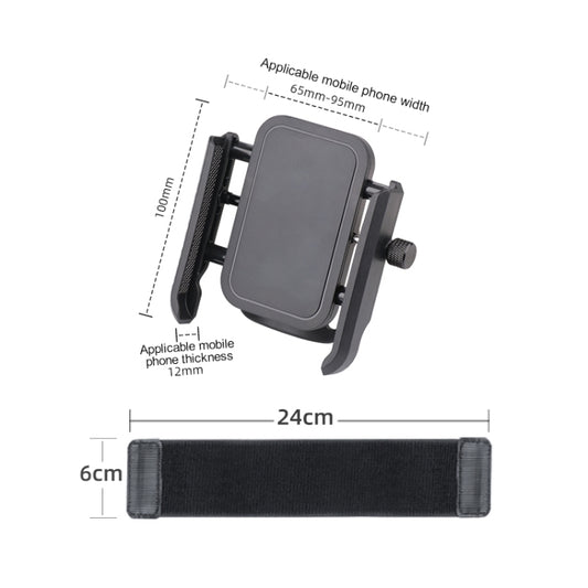 Elastic Wristband Hands Free Phone Clamp Holder, Wristband Length:24cm(Black) - Hand-Sticking Bracket by buy2fix | Online Shopping UK | buy2fix